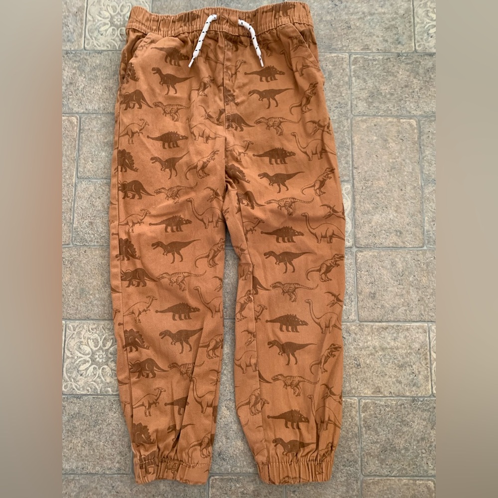 Free planet Tan dinosaur joggers